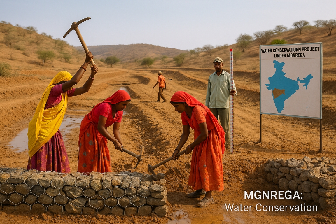 MGNREGA Amended For Water Conservation In Scarcity Zones