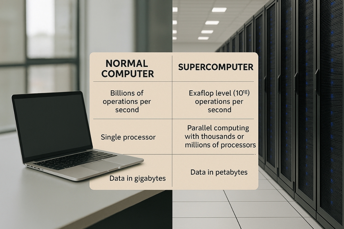 Super Computers Vs Normal Computers