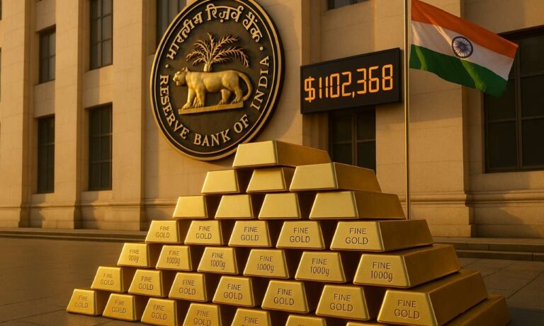 Currency Note Rbi Gold RBI Gold Reserves Cross 100 Billion Mark for First Time