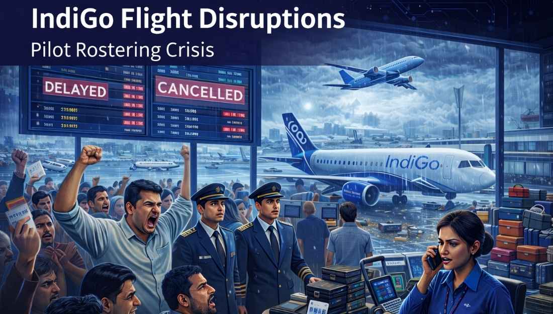 INDIGO FLIGHT DISRUPTIONS PILOT ROSTERING CRISIS