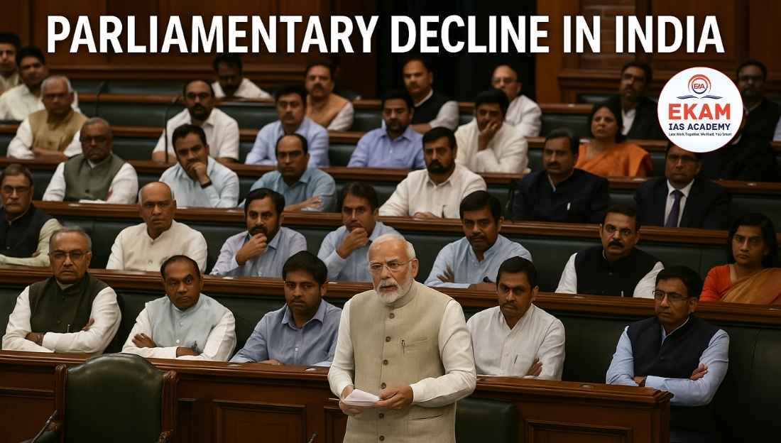 PARLIAMENTARY DECLINE IN INDIA