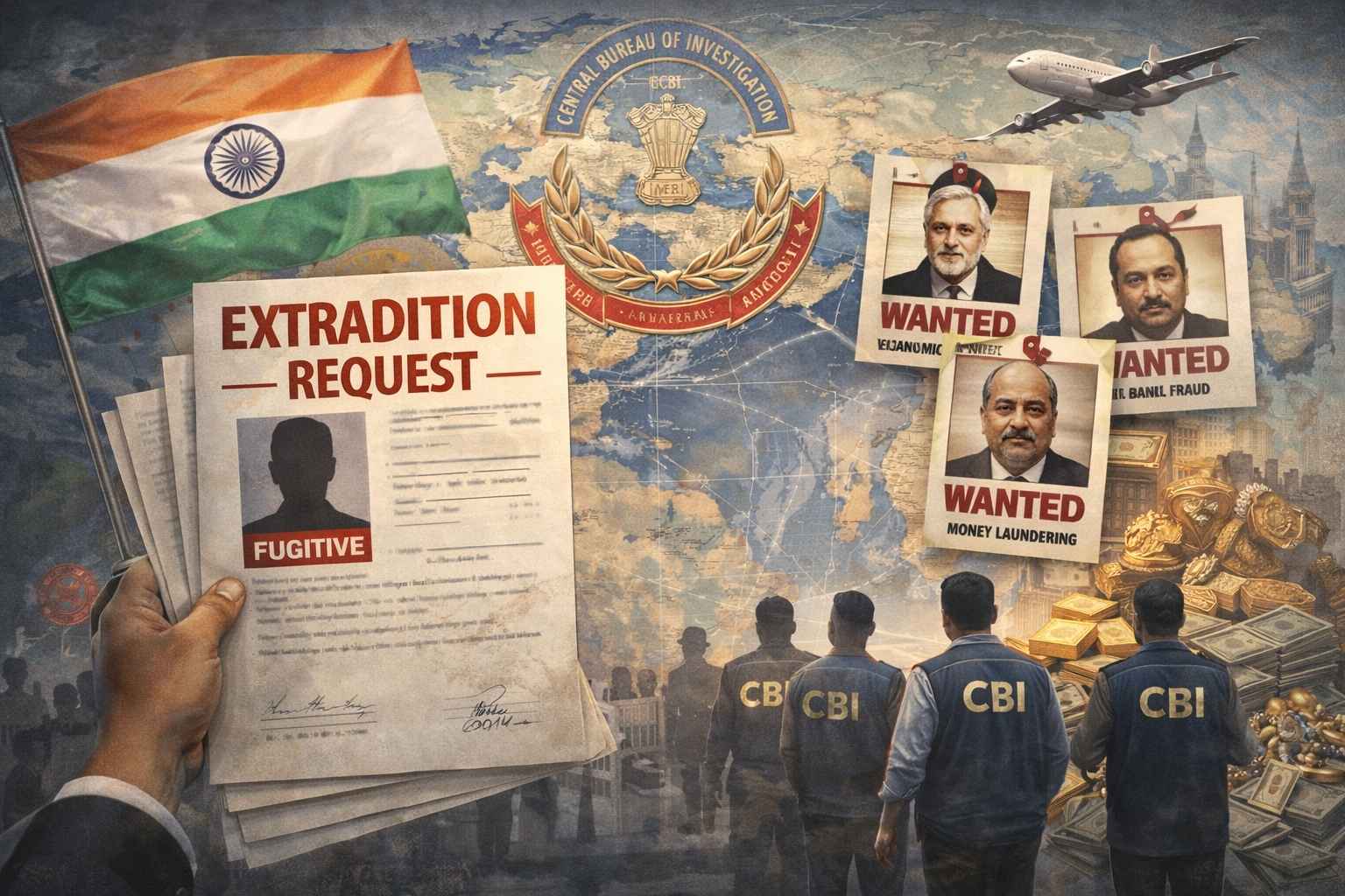 Fugitives Wanted by India Traced Abroad: CBI Data