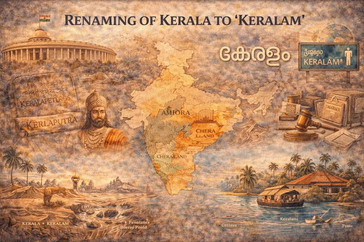 Renaming Of Kerala To “Keralam”