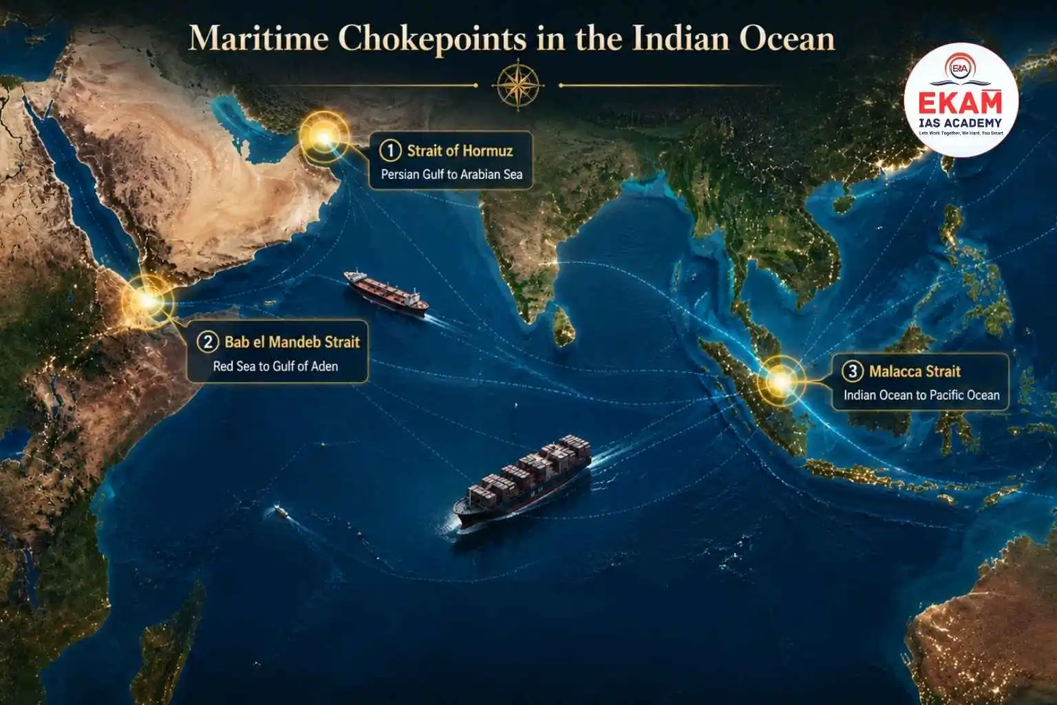 Maritime Chokepoints In The Indian Ocean