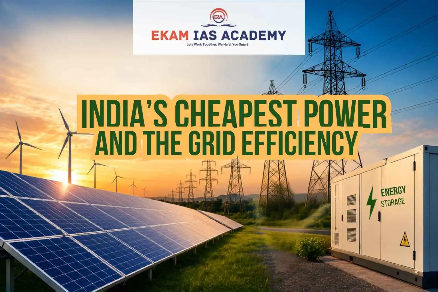 India’s Cheapest Power And The Grid Efficiency