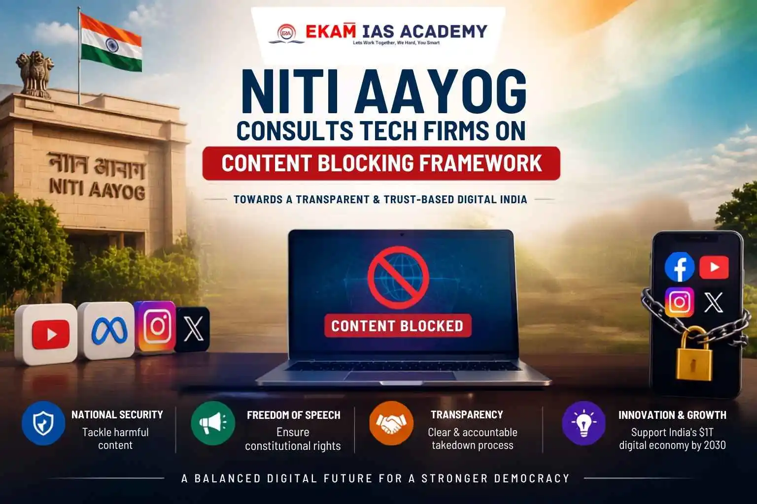 Niti Aayog Consults Tech Firms On Content Blocking Framework