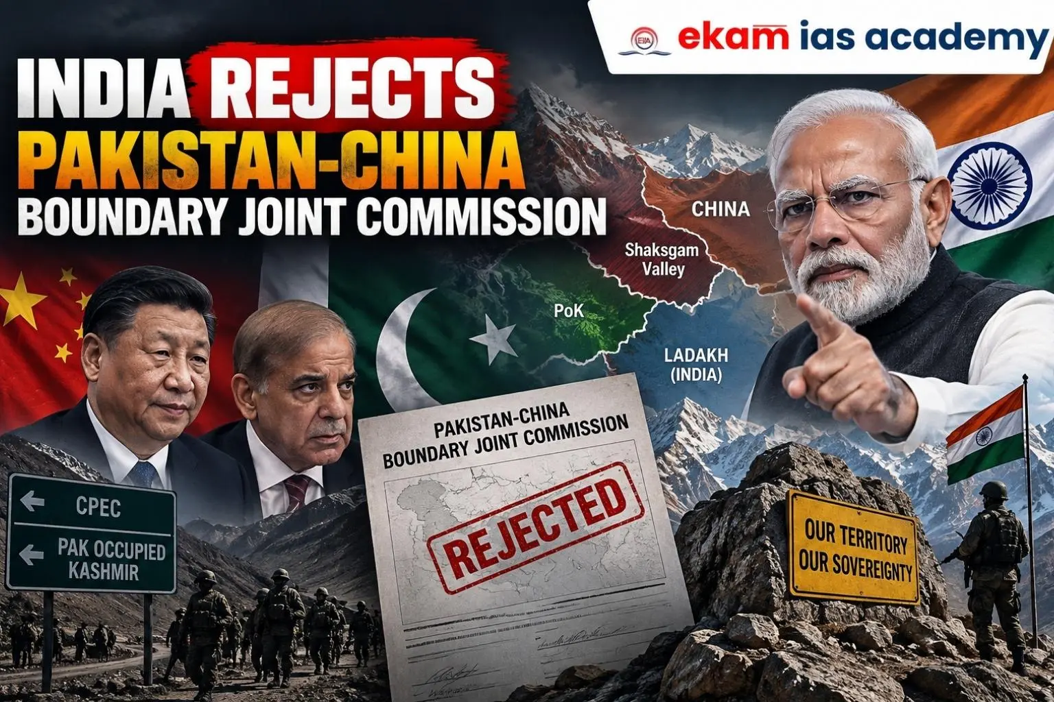 India Rejects Pakistan-china Boundary Joint Commission